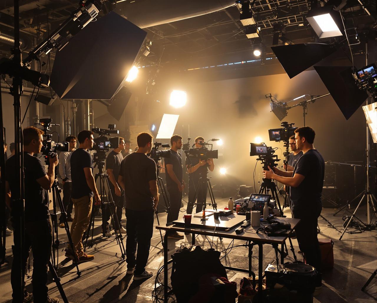 天空视频制作现场